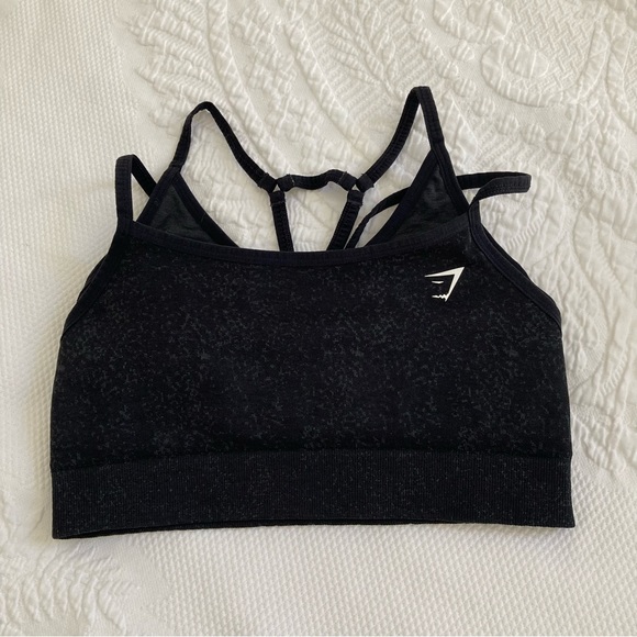 Gymshark Other - Gymshark Adapt seamless sports bra marl fleck black